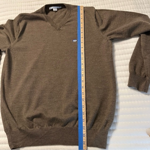Southern Tide Men’s  Merino Wool Sweater Medium V Neck(c6 - Picture 6 of 7